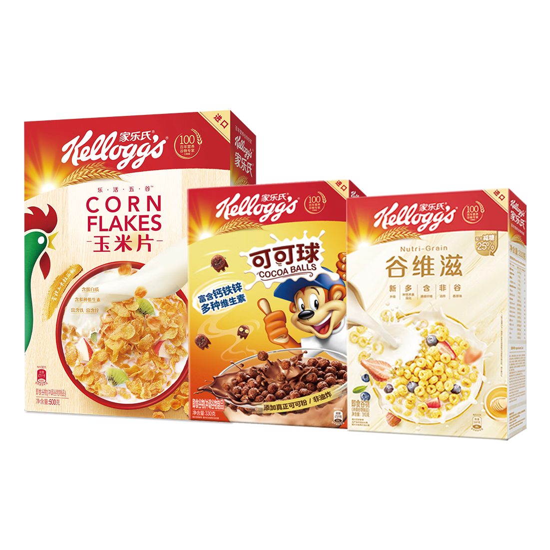 ���ڲ����������ϣ�Kellogg�����ڹ������Ƭ�ɿ�������Ƭ��ά�̶������װ1140g 231.6Ԫ��4��(��57.9Ԫ/��)