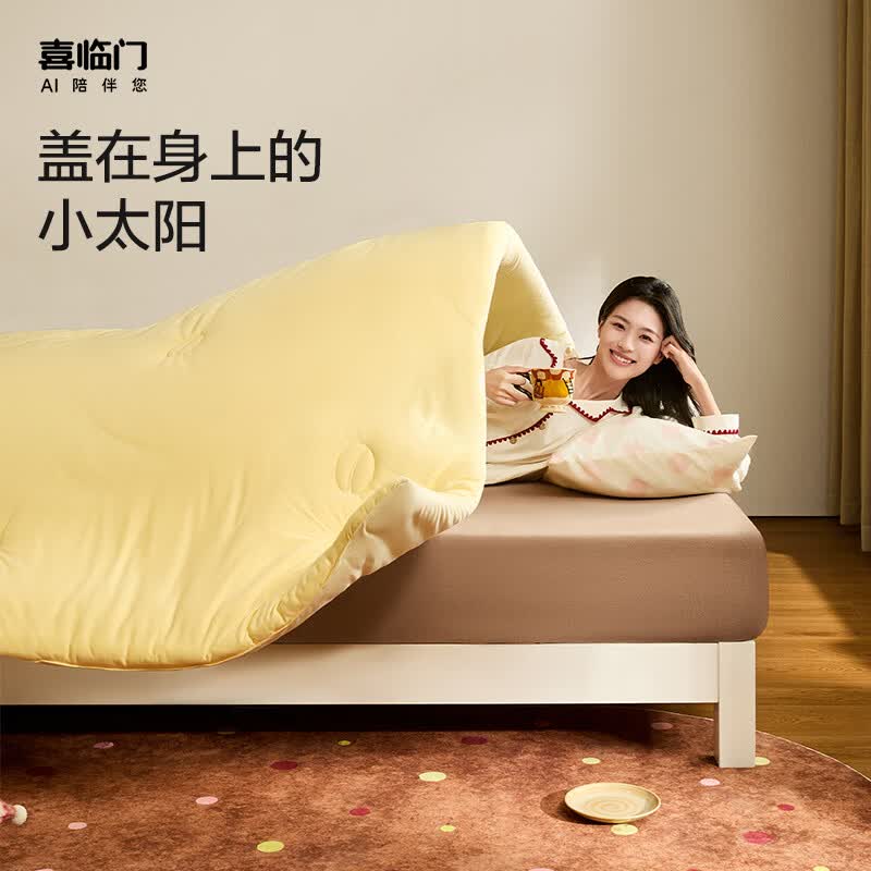 喜临门A类控温被子春秋被芯抗菌四季被加厚冬被太空被一杯热可可 四季被 220*240cm