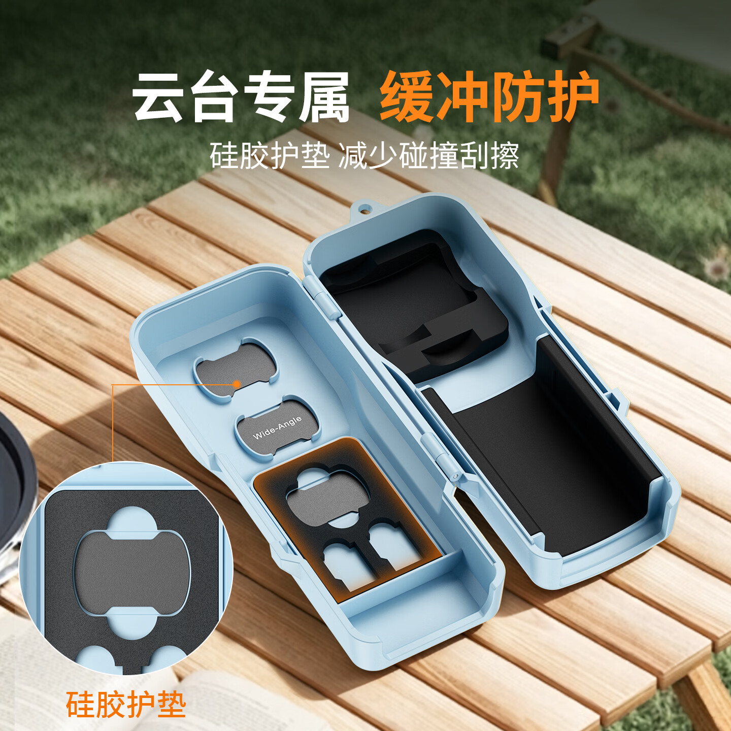 JJC 适配大疆pocket4/pocket3保护壳 全包机身带滤镜收纳防摔防刮便携屏幕机身壳保护盒防摔防刮配件 【黑色】pocket4/3滤镜收纳|不碍续航手柄