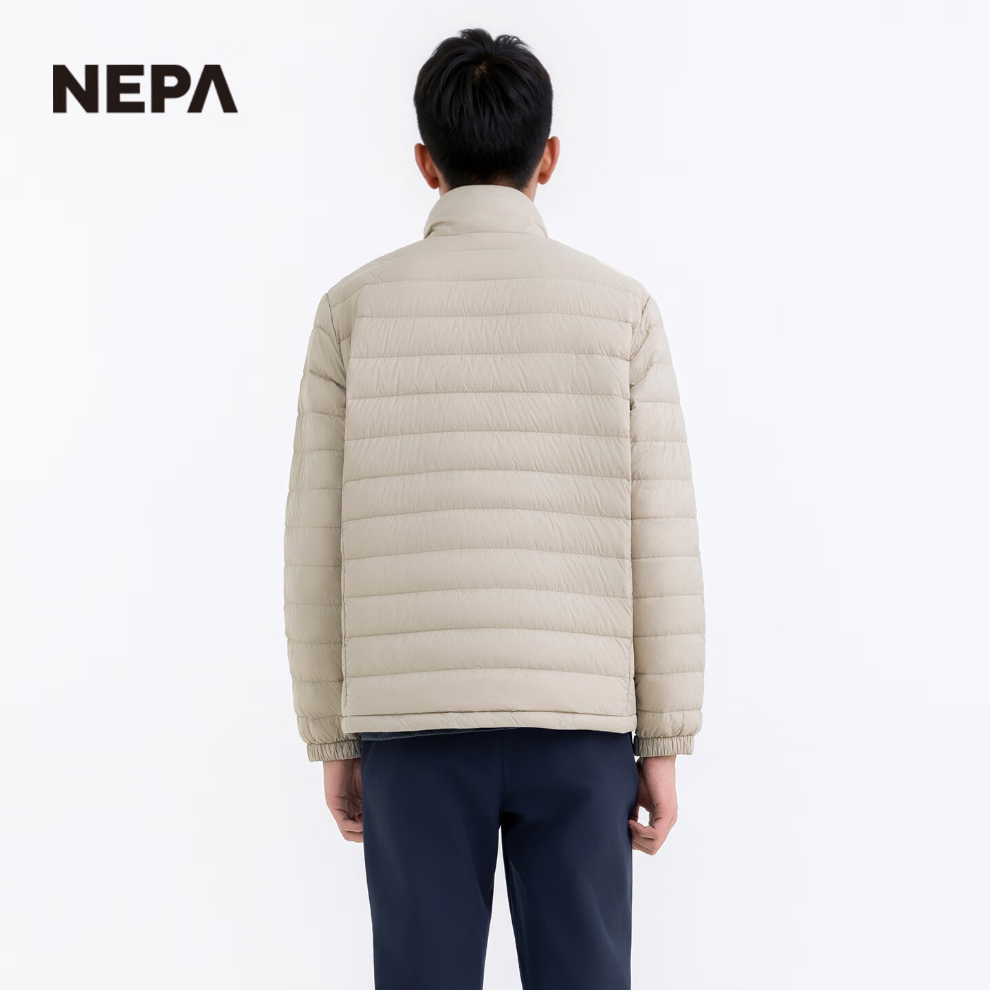 NEPA耐葩户外秋冬男士防水三合一冲锋衣羽绒内胆夹克CL50502 D50米灰色 S 170/88A(095)