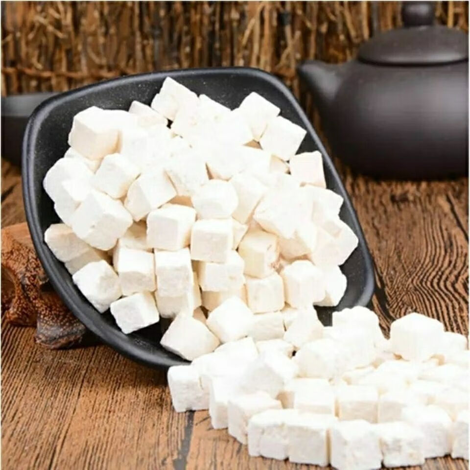 白茯苓快中药材 云南茯苓粉 白茯苓 茯苓丁 茯苓块 500g 茯苓块500克