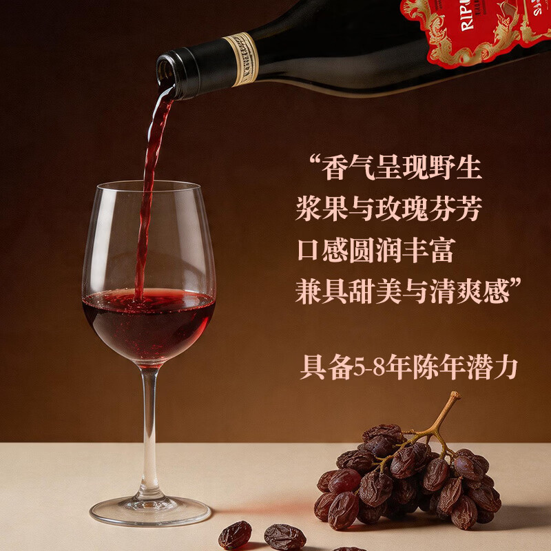 LEERER意大利卓越双喜干红葡萄酒阿玛罗尼同源风干工艺饱满圆润节日礼盒 【整箱六支】750ml*6
