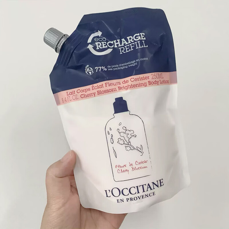 L'OCCITANE欧舒丹甜蜜樱花身体乳250ml保湿滋润肤乳替换装【临期清仓】