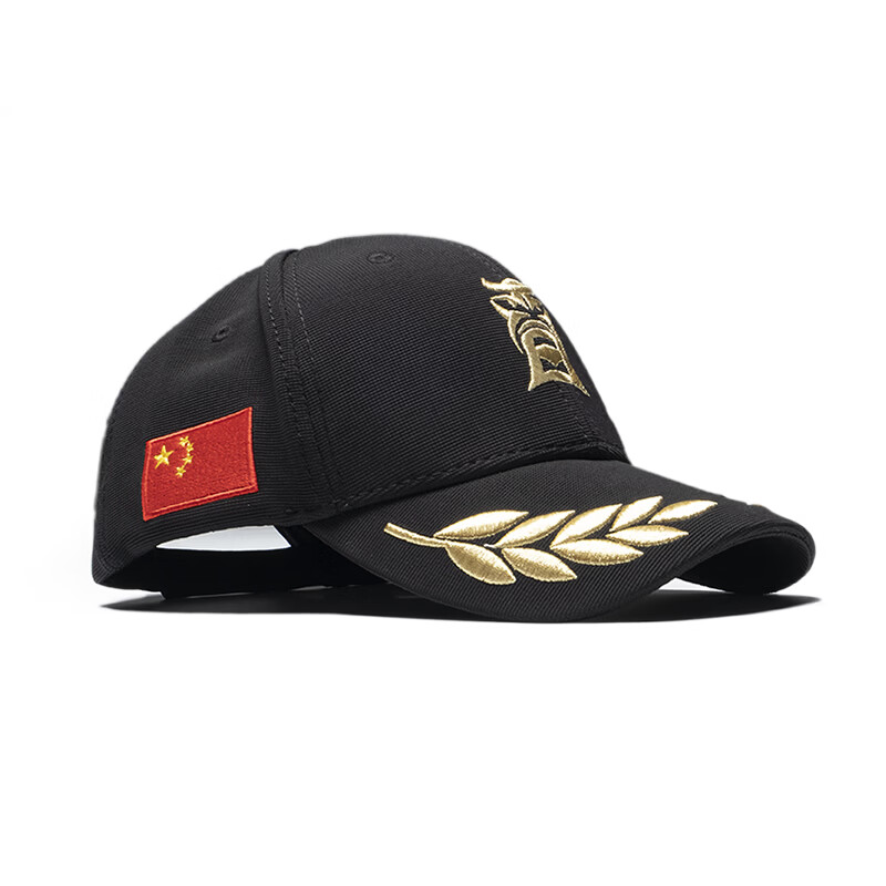 晋联名帽子男夏季中国龙图刺绣棒球帽男女士国潮弯檐鸭舌帽防晒帽 金色刺绣 均码
