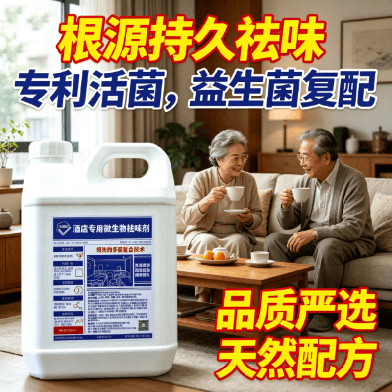 沃满芬益生菌除臭剂空气清新剂复配快速除味祛味微生物持续酒店民宿无毒 2500ml【1桶】 日照森林