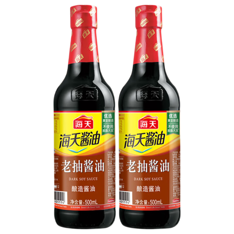海天生抽酱油500ml酿造酱油提味增鲜 2.9元 - 86线报