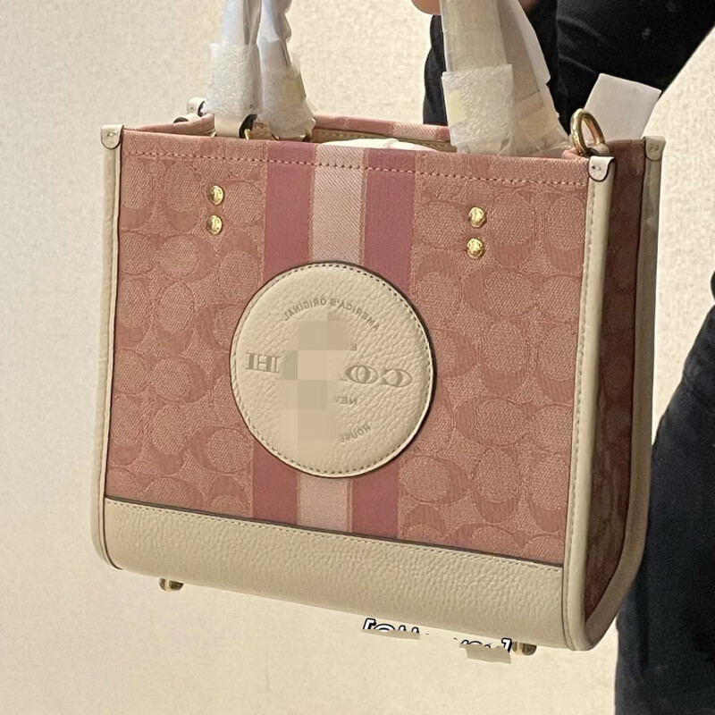 2025寇家Dempsey托特包女大容量通勤手提斜跨 浅蓝+礼盒 大号尺寸：30*22.5*13cm