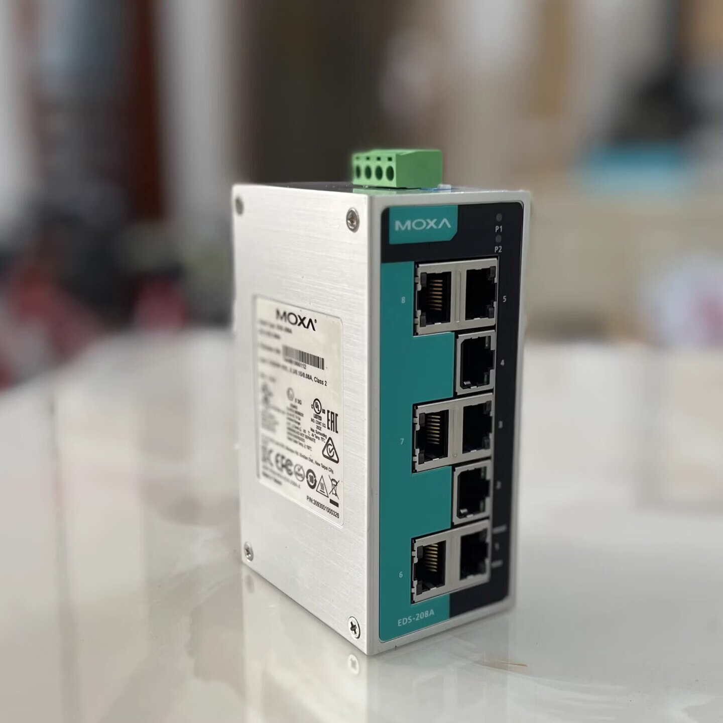 摩莎 MOXA EDS-208A 8口入门级 工业级非网管交换机 原装 简易包装EDS-208;