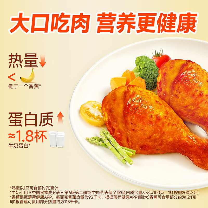 圣农加个鸡腿生鲜琵琶腿冷冻鸡肉食品空气炸锅食材 加个鸡腿180g*5包