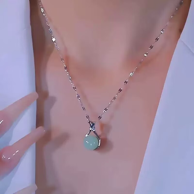 【送老婆送女友】银色福袋项链吊坠女气质轻奢百搭简约时尚锁骨链 转运气质福袋项链【礼盒装】 520特惠价