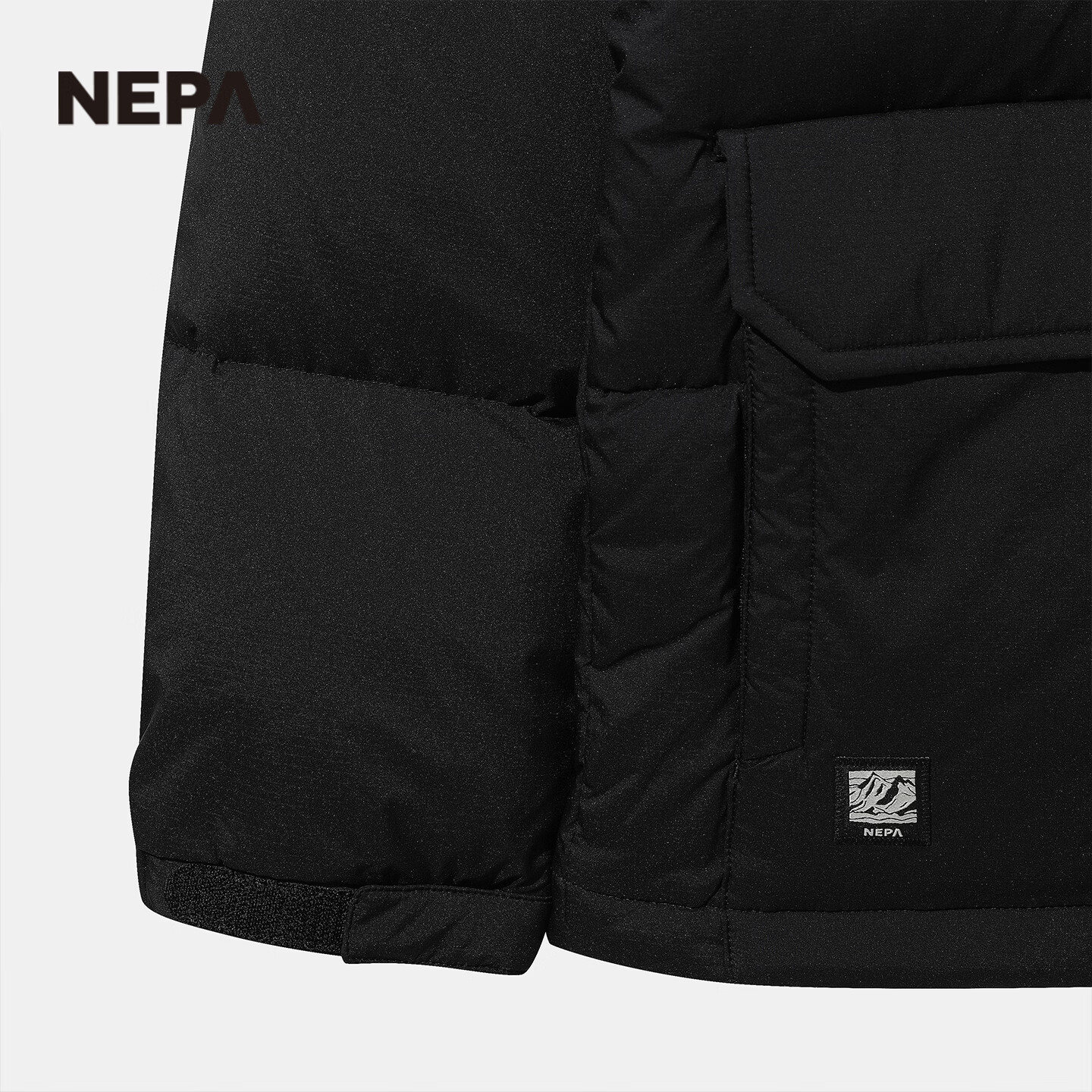NEPA耐葩户外秋冬男士羽绒服时尚保暖羽绒服CL72067 C01黑色 M 175/92A(100)