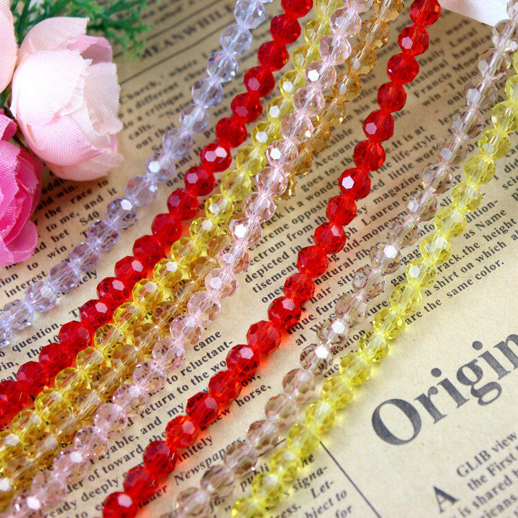 3-12mm混装玻璃圆珠手工串珠配件3MM 32切面水晶地球珠 DIY饰品 黑色 3mm条约/147颗