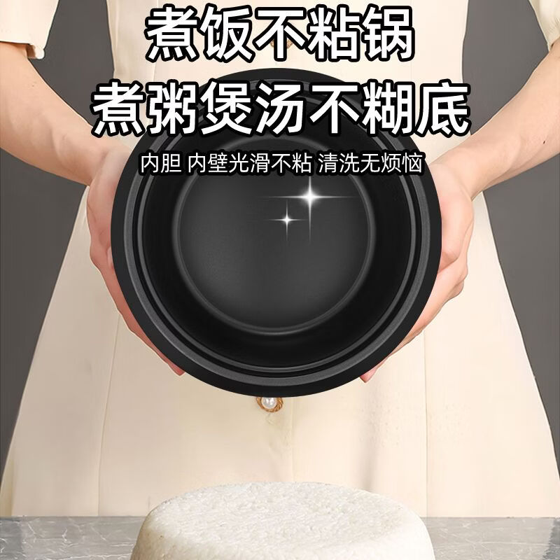 半球电饭锅家用迷你宿舍多功能小型学生蒸煮米饭电饭煲宿舍多功能便捷电饭锅 金色机械款 2L 直身胆