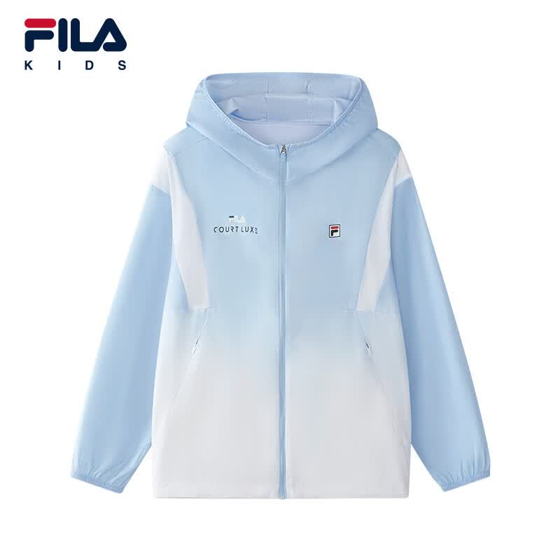 FILA斐乐儿童童装外套2026年夏季新款男中大童防晒服 满印一-ZA 165
