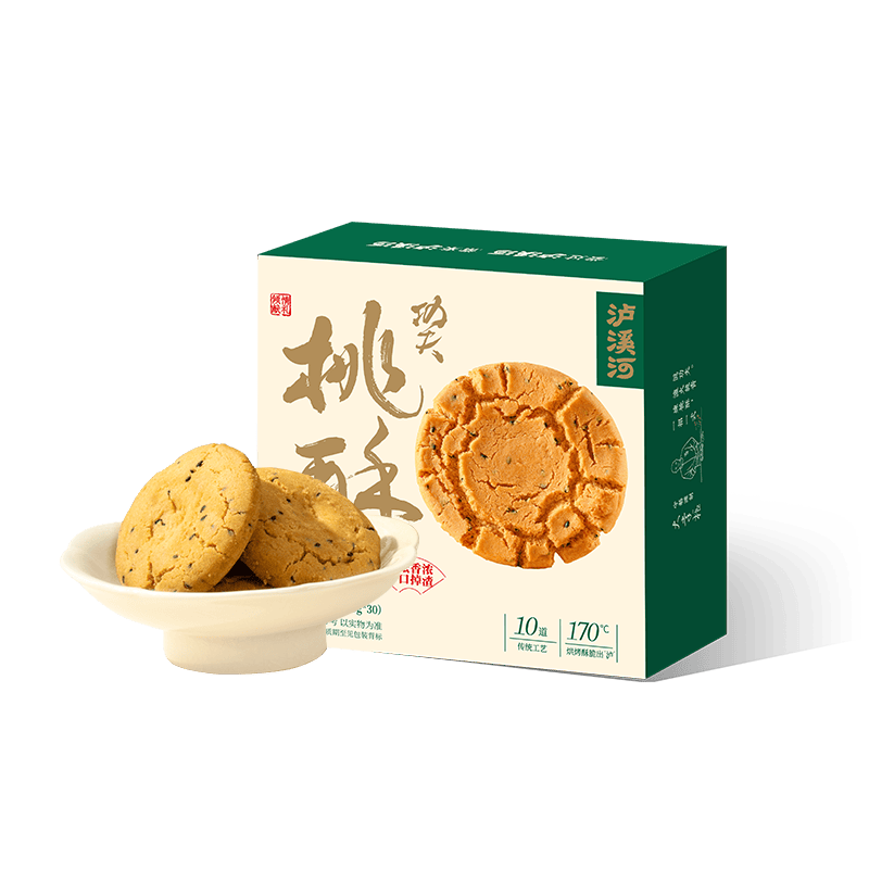 泸溪河 原味桃酥600g超1斤 南京特产面包糕点心早餐营养休闲零食