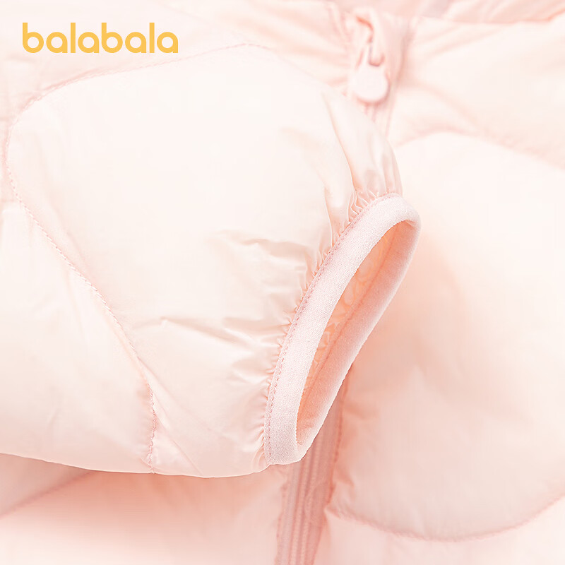 巴拉巴拉（BALABALA）【balaOne】巴拉巴拉童装宝宝羽绒服婴儿外套2025新款 梦幻粉60334-白鸭绒 90 充绒量37g