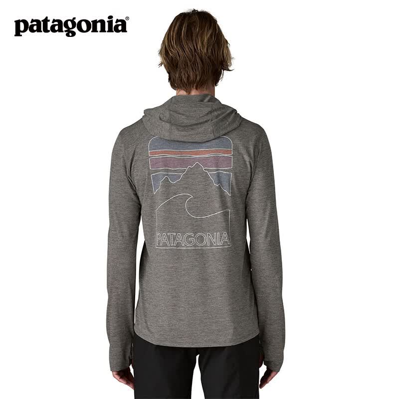 巴塔哥尼亚（Patagonia）男士弹性透气防晒C1速干连帽衫长袖T恤 Cap Cool Sun 44939 FGNX S 164/175(CM)  60/69(KG)