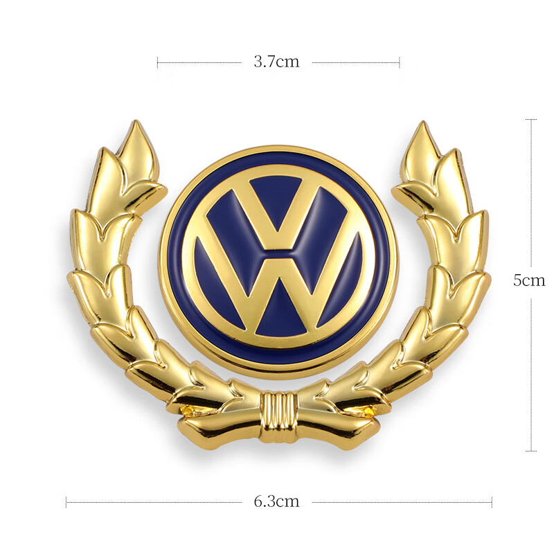 侧窗侧标3d立体尾标车身贴叶子板麦穗车标贴 官方标准金属麦穗大众