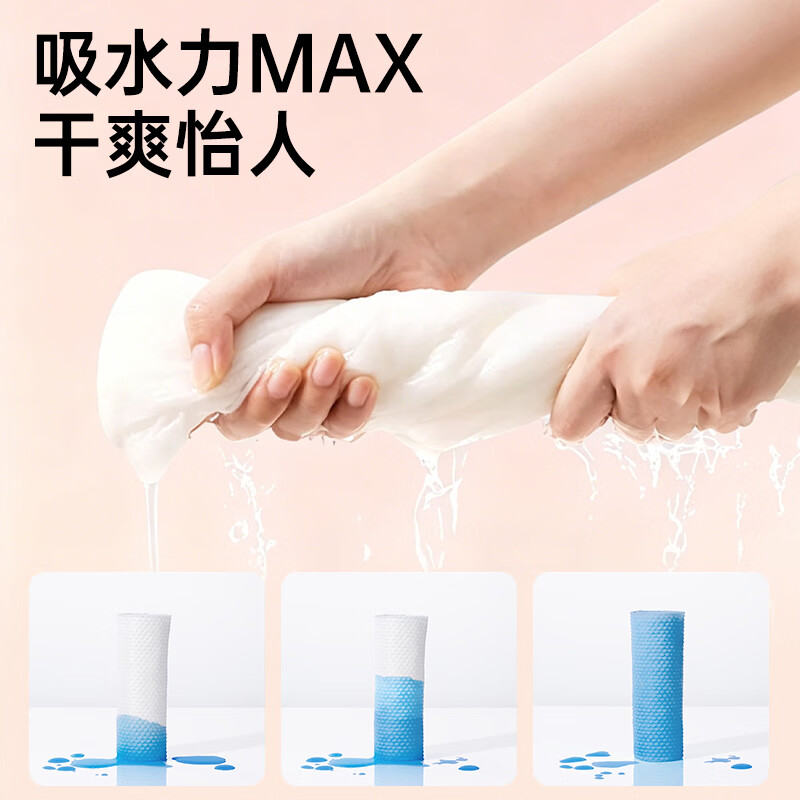 陈小懒（CHENXIAOLAN）抽取式洗脸巾加厚款装擦脸卸妆洁面巾一次性面巾纸干湿两用擦脸巾 珍珠双面纹【400抽】5包装