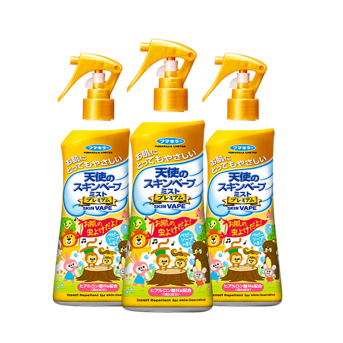 未来驱蚊液蚊虫叮咬止痒夏季旅行儿童成人 【3倍驱蚊】天使金200ml*3瓶