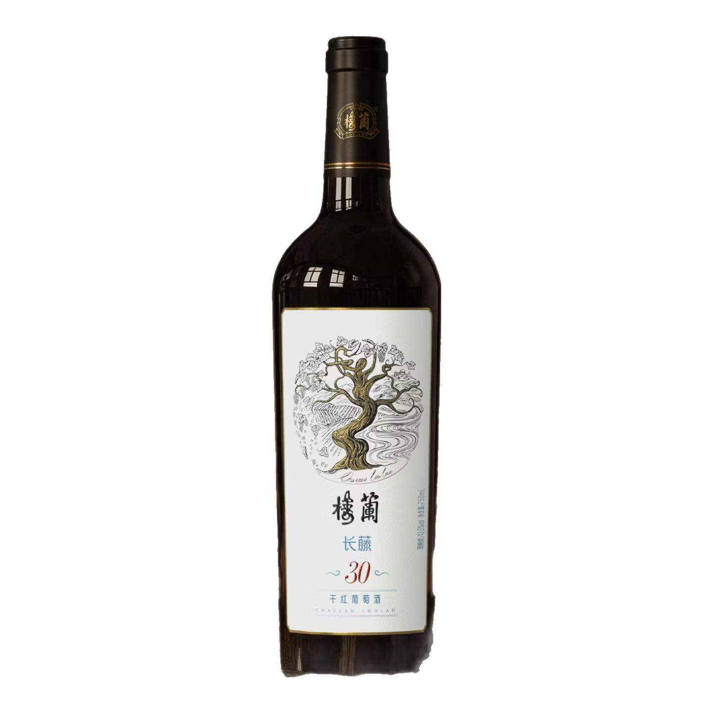 樓蘭楼兰酒庄长藤深根系列产品干红葡萄酒750ml*6支整箱装新疆产区 楼兰长藤30 整箱750ml*6支