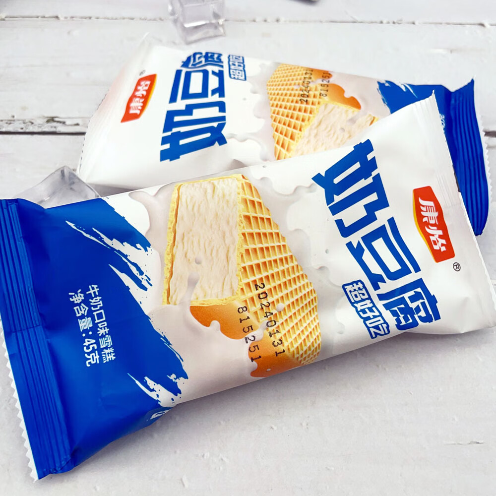 好好猬奶豆腐雪糕30支康怡奶豆腐牛奶口味雪糕威化饼干冰淇淋网红冷饮