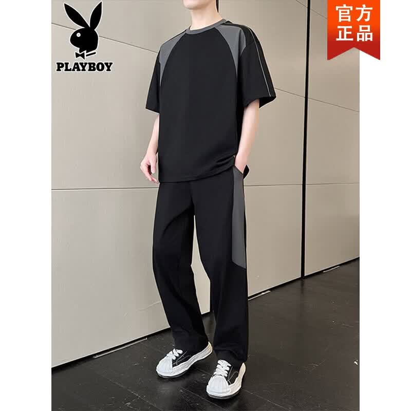 ���ڲ������������ӣ�PLAYBOY����˿������װ��ʿ2026���ļ�����t�������˶�������һ�� ��ɫ����װ�� 2XL �Ƽ���141-160� 87.9Ԫ