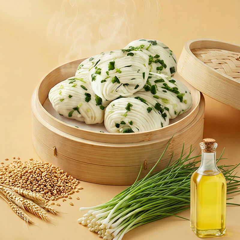 蒸蒸日上【8袋50件】家常面点烧麦小笼包韭菜盒子花卷多口味速食囤货装
