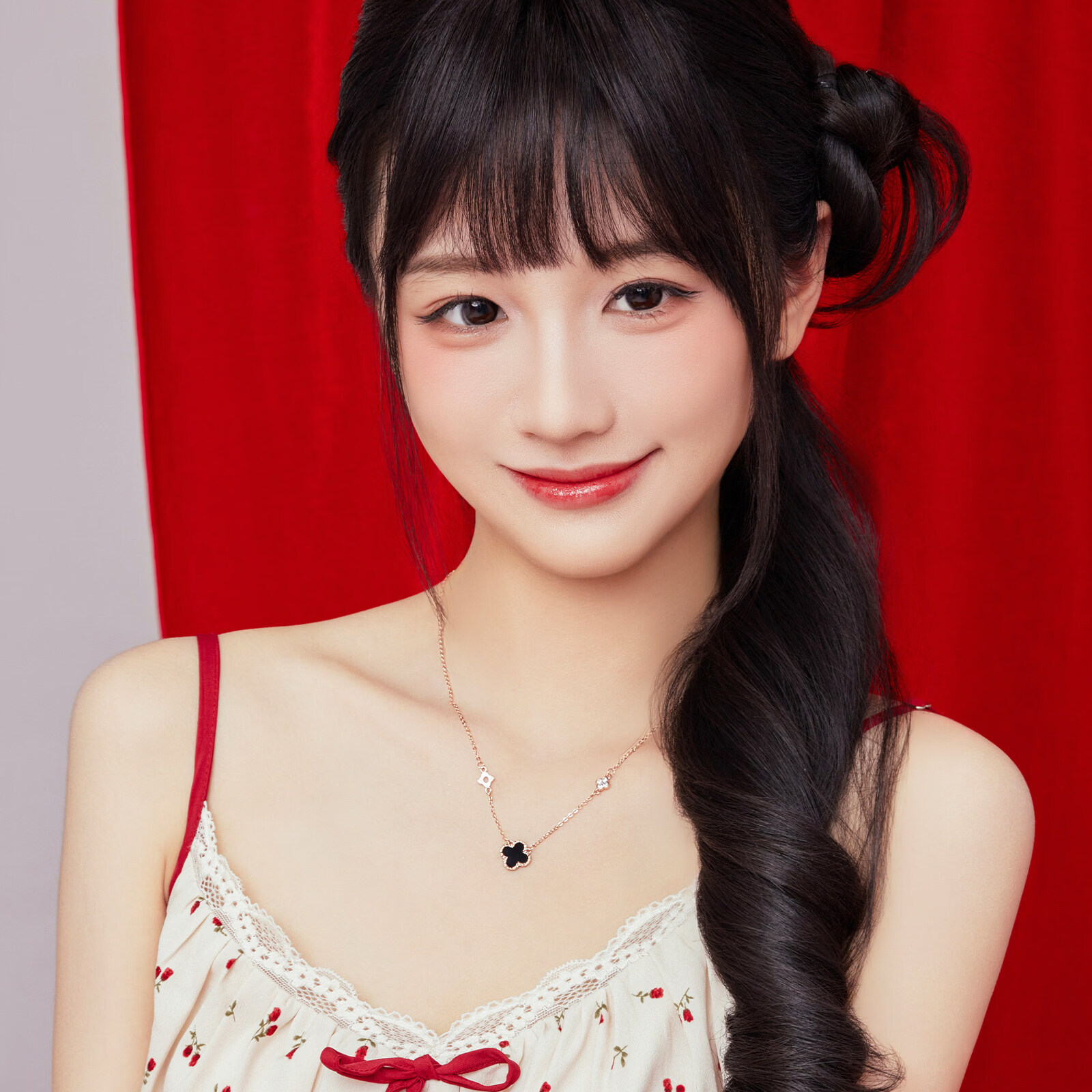 芭比Barbie【经典四叶草限定】幸运玫瑰金浩瀚银四叶草 红色