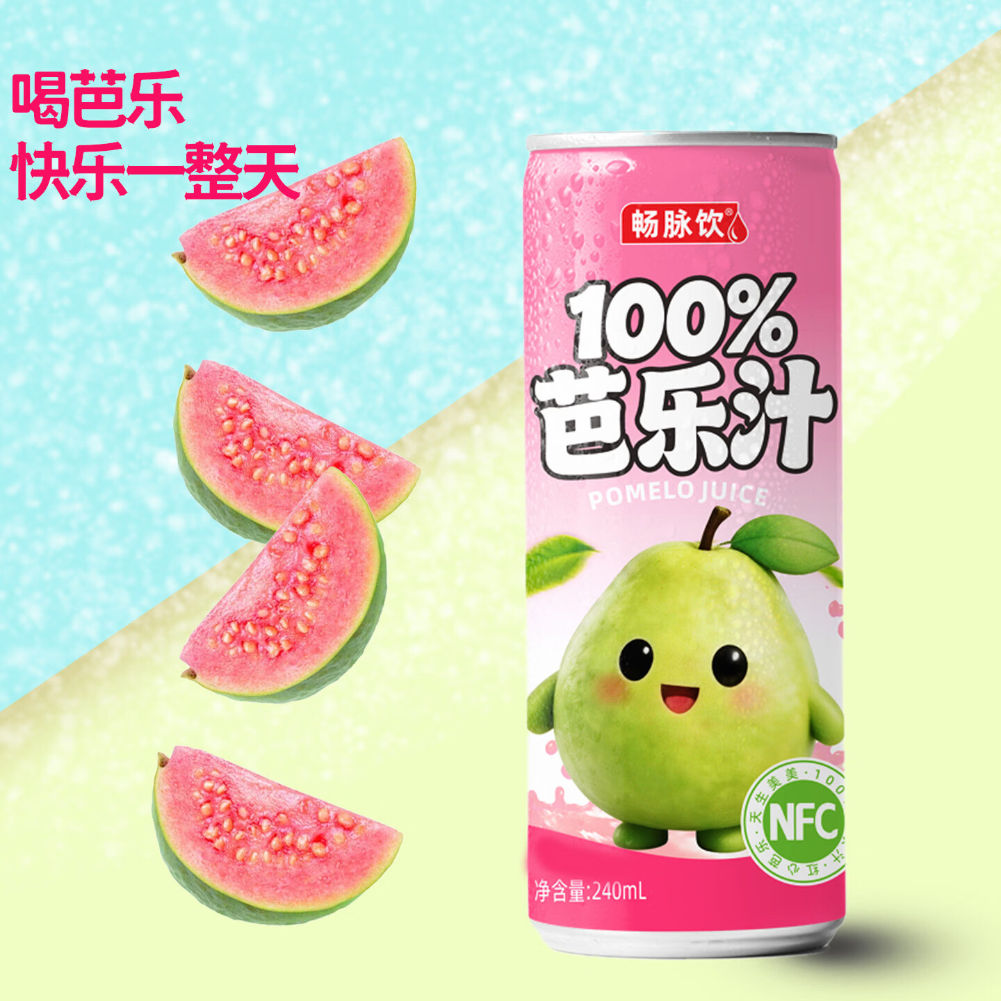 畅脉饮夏季饮品酸甜可口罐装240ml芭乐汁0添加健康整箱解渴饮 山竹汁240ml*8罐