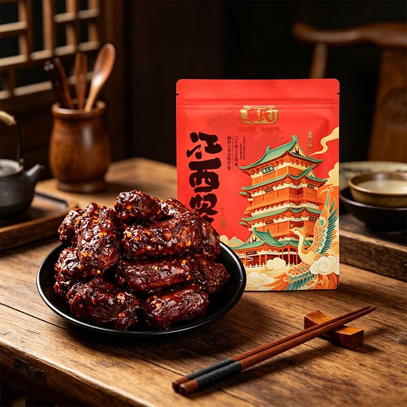 辜氏简餐定食大份鸭脖鸭锁骨鸡爪加热味道更美味江西南昌老字号特色 【热销爆款】220克香辣味鸭脖 30年南昌老字号非遗+南昌大学联合研发