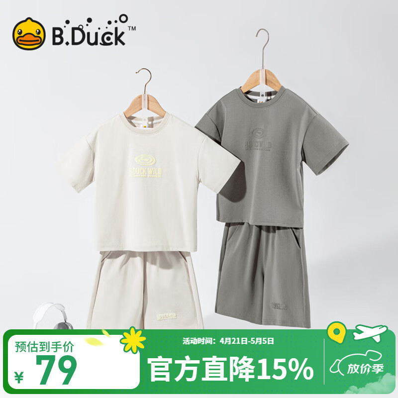 B.Duck����װ��С��Ѽͯװ��ͯ������װ�ļ��¿��ͯT���̿������� ǳ�� 110 cm 69Ԫ