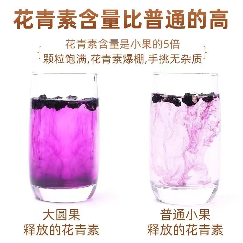 南京同仁堂胖东来同款正宗宁夏黑枸杞子特级野生无硫免洗大果肝肾滋补养生茶 宁夏黑枸杞 200g*2罐