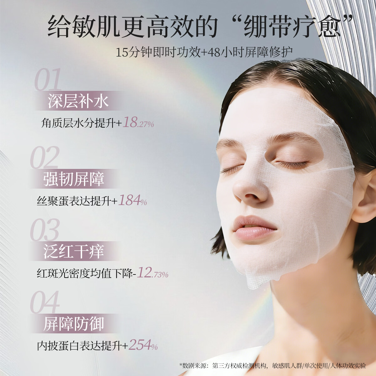 可修朵KOSODUO精华面膜三抗胶原水光修护敏感肌5片/盒 补水面膜5片/盒