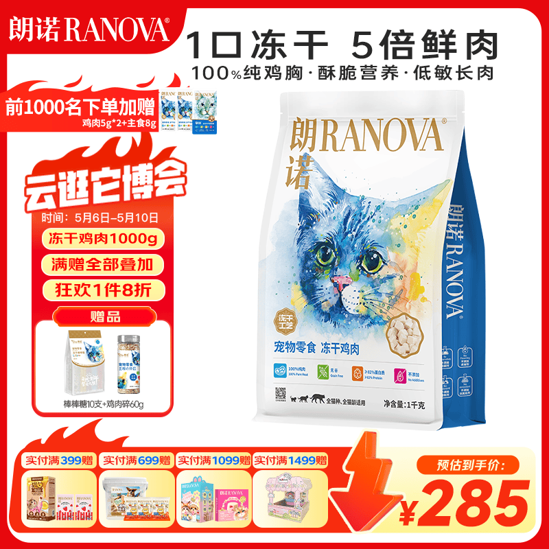 ��ŵ RANOVA ���ɼ��� è�ö�����ʳ 1kg 284.8Ԫ