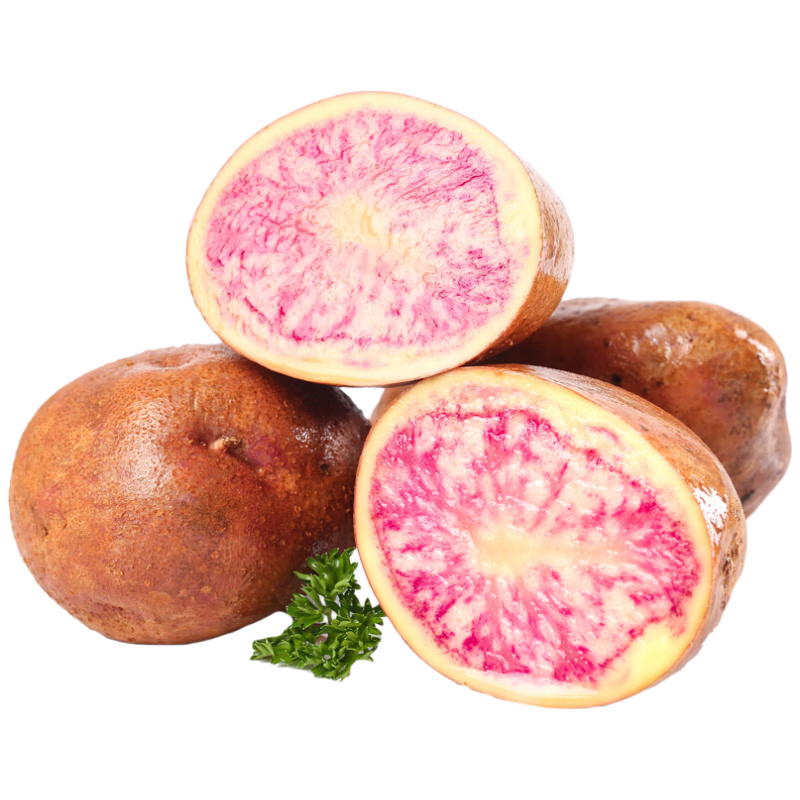 京鲜生云南七彩土豆 花青素粉糯 净重5斤 单果80g+ 马铃薯 源头直发