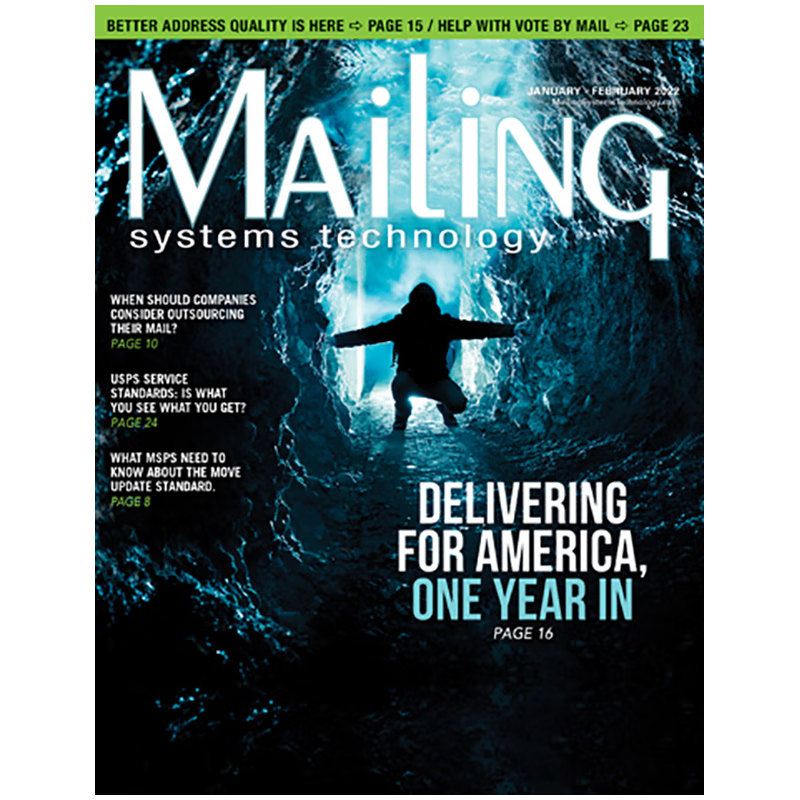【单期可选】Mailing Systems Technology 2019/20/21/22年月刊 美国邮 2020年11/12月合刊