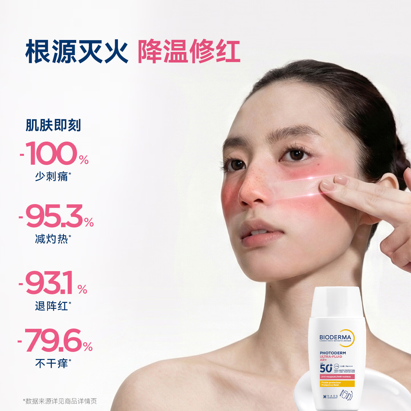 贝德玛X盾修红版防晒AR高倍防晒舒缓降热养肤敏肌玫瑰肌40ml X盾·修红版40ml