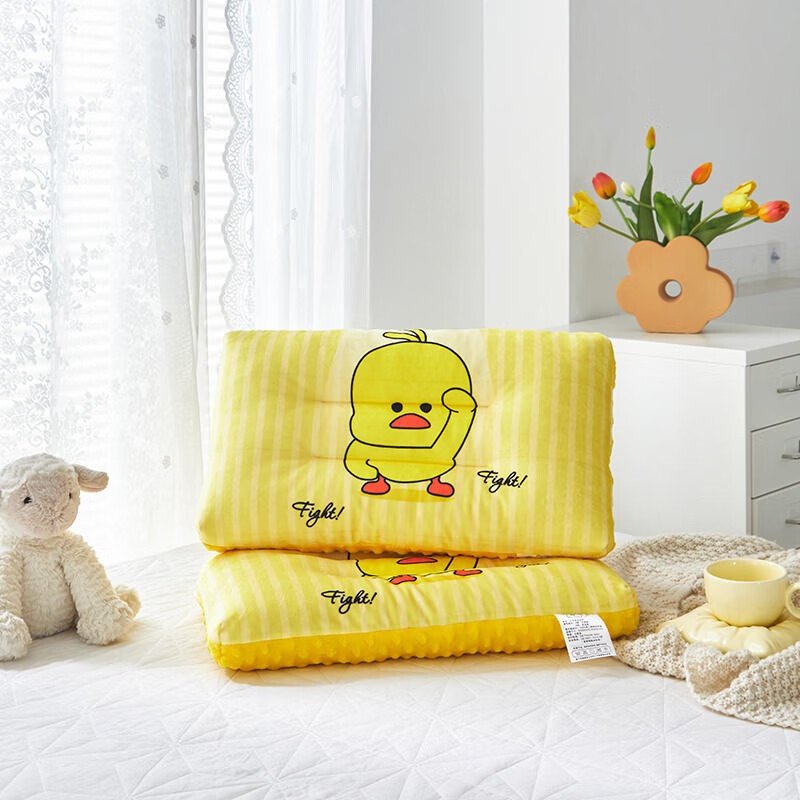 枕头枕芯a类婴儿绒睡眠单人学生宿舍男女枕头套 大鸭鸭(a类母婴级)-wn