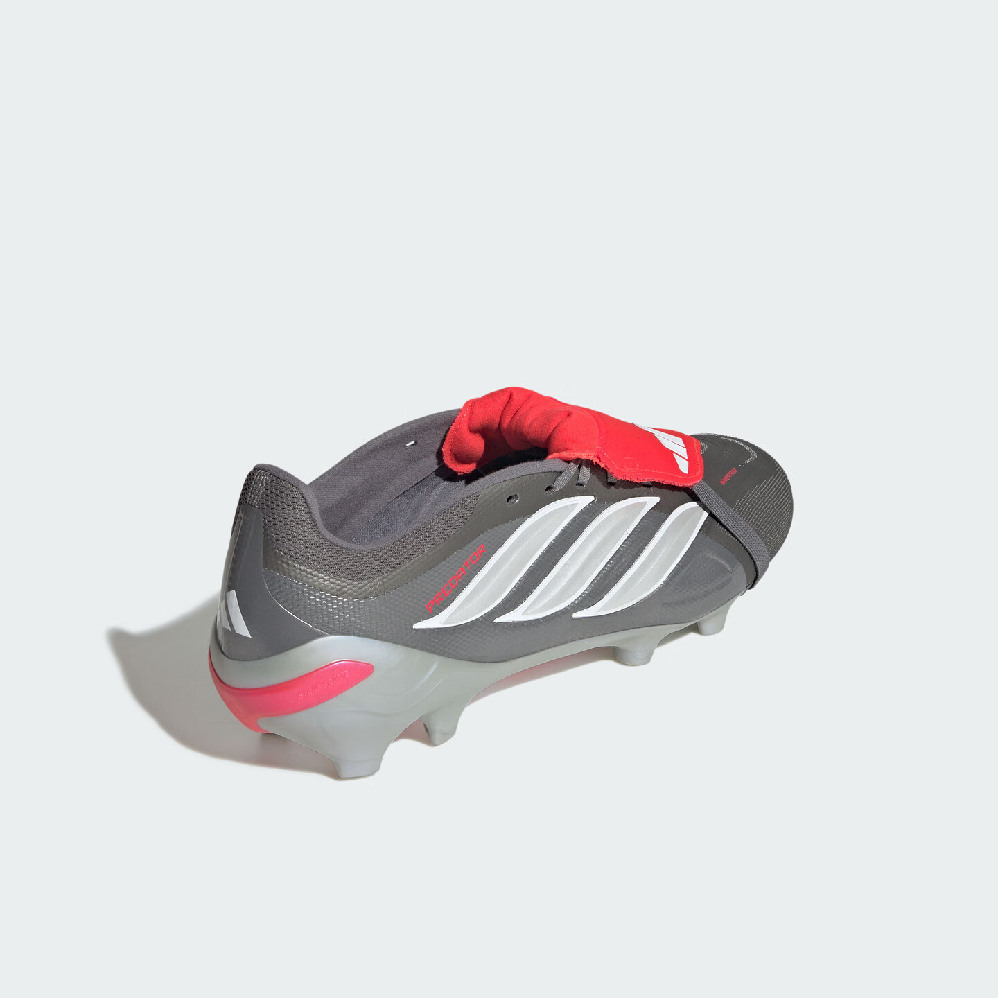 adidas PREDATOR LEAGUE FT FG天然硬草地长钉足球鞋男女阿迪达斯 亮金属铁灰/白金属/亮红 43