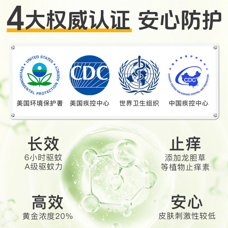 OK&KO驱蚊液10ml*2瓶+1个喷雾器粉基孔肯雅热羥哌酯花露水防蚊水 初春粉黛 一器二液