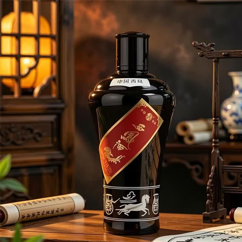 西凤酒55度经典防伪墨瓶纯凤香型西风白酒高度白酒过端午节送礼盒装 55度 500mL 6瓶 经典纯凤香防伪墨瓶