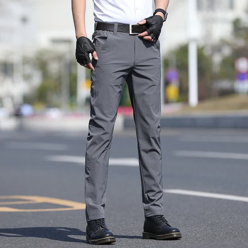 龙牙(Dragon Tooth)户外冰丝速干裤男2026夏季款男士休闲裤弹力透气直筒战术西裤 藏青色 32 腰围二尺五