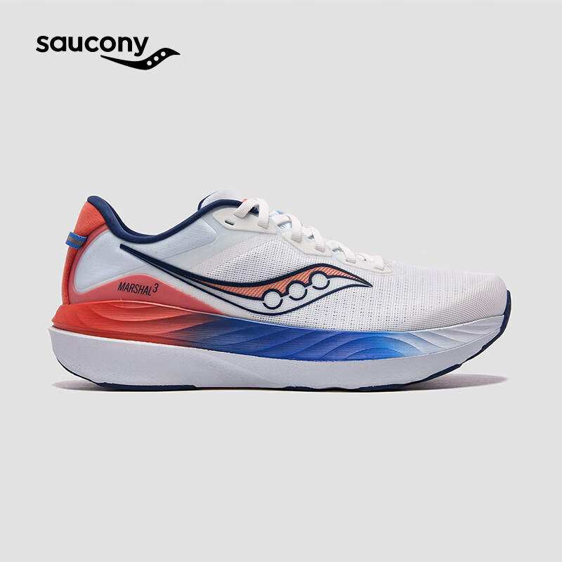 SAUCONY索康尼MARSHAL 3率途3新品男女入门支撑稳定运动跑鞋 兰桔 41