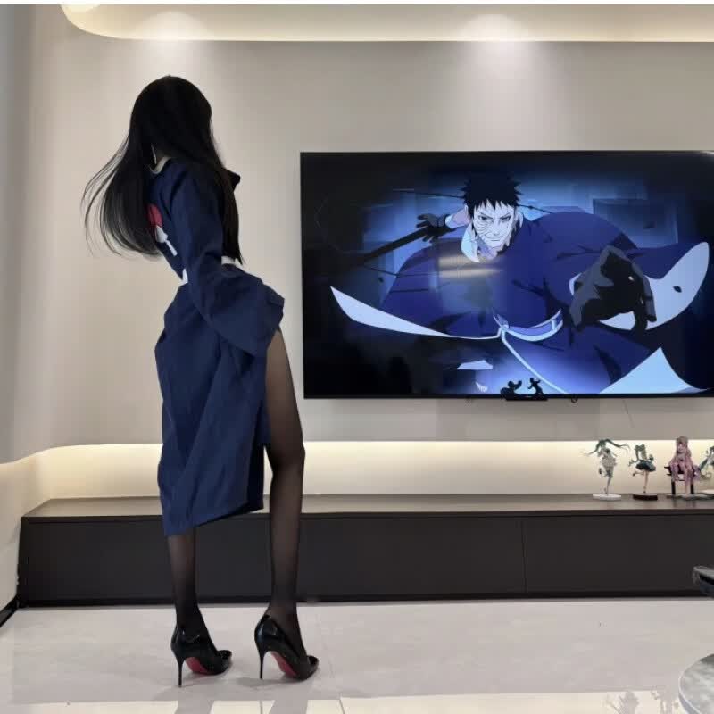 CLCEY破面带土cos服 火伙影忍者cos服发光白面具宇雨智波带土动漫周边 带土cos服(含手套+头套) XXL 【180-190身高】
