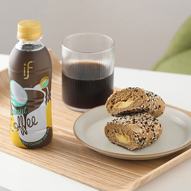 if 即饮椰汁咖啡椰青美式泰国进口生椰椰汁饮料 生椰美式咖啡268ml*3