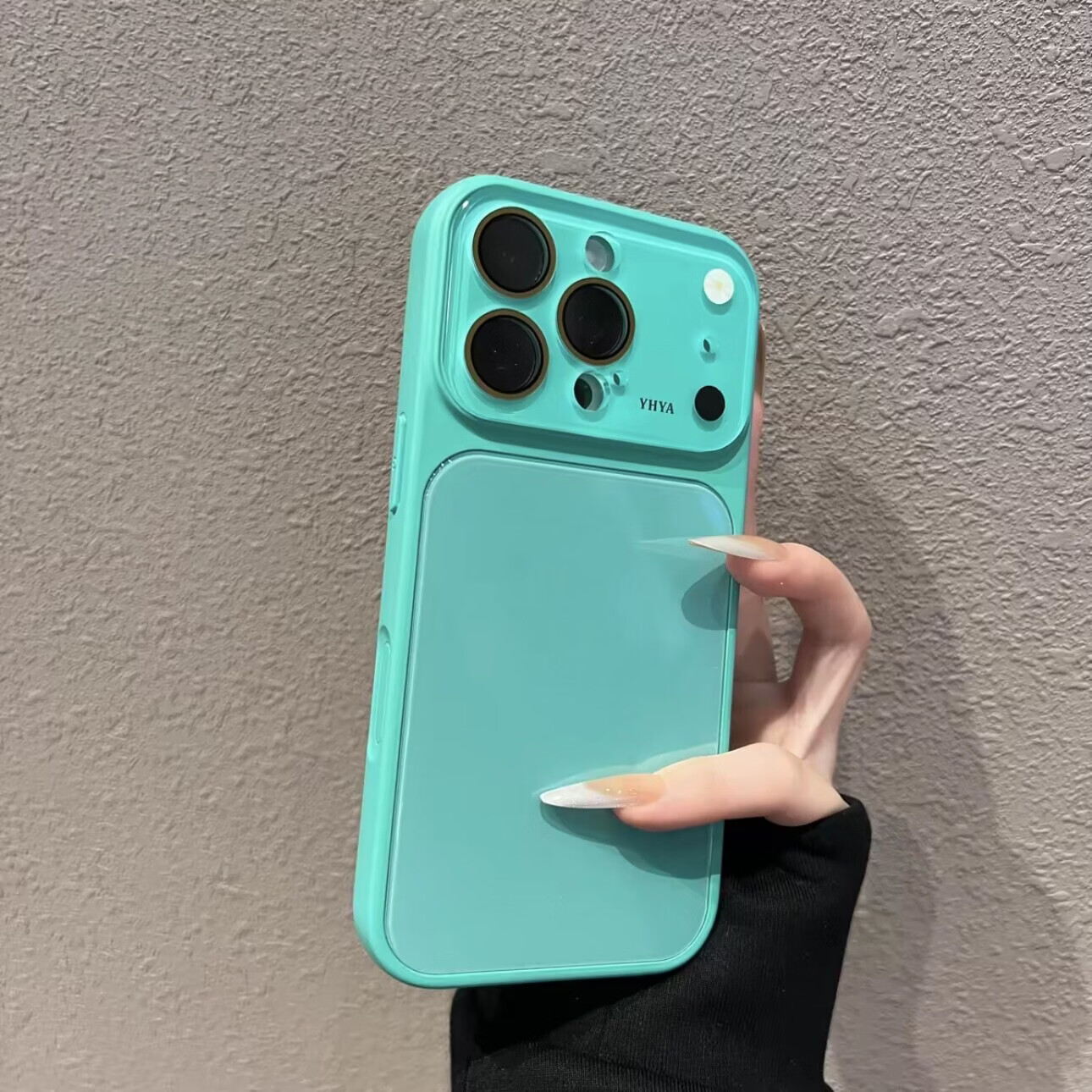适用iPhone17ProMax手机壳秒变17大视窗玻璃纯色苹果16防摔保护套 古董白 iPhone16ProMax
