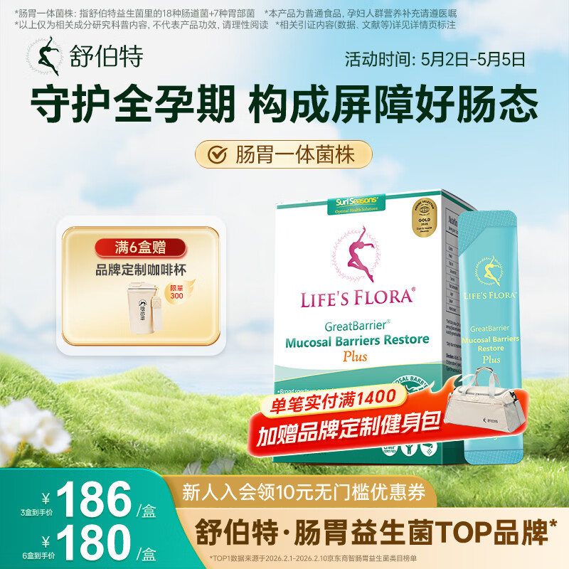 舒伯特益生菌plus成年人肠胃道菌群孕妇调脾胃理肠胃益生菌粉剂28袋/盒