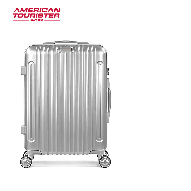 美旅（AMERICAN TOURISTER）行李箱万向轮拉杆箱时尚简约学生旅行密码箱男女出差661 银色21英寸(不可扩展) 京东折扣/优惠券