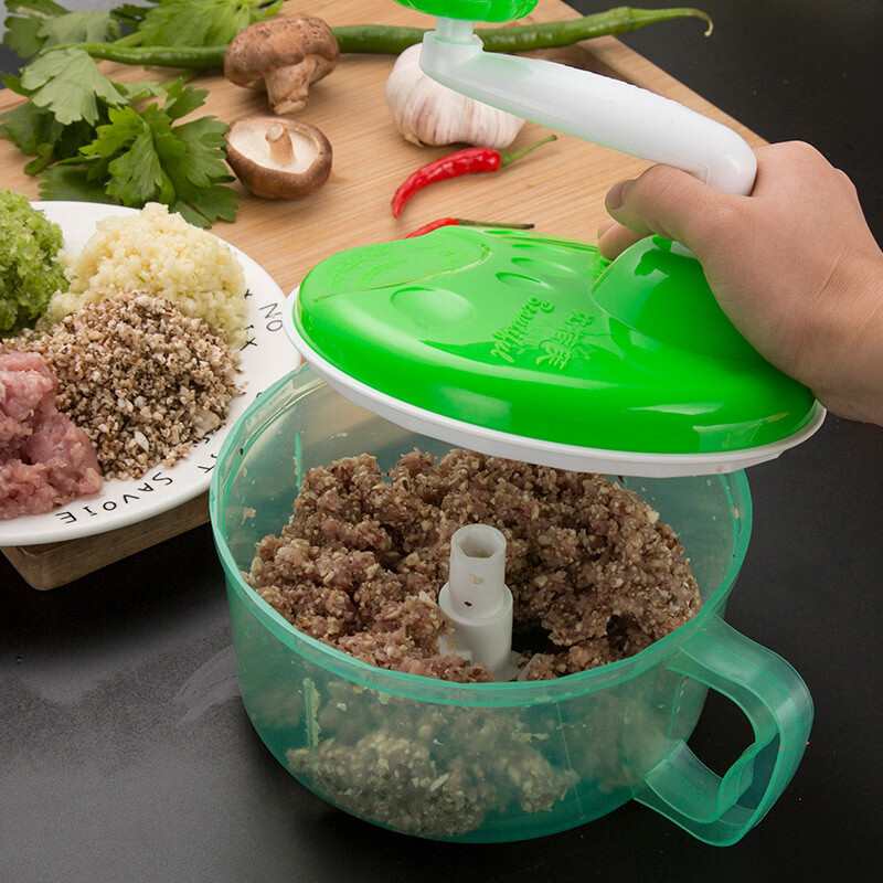 溥畔厨房多功能切菜器手动绞肉机绞菜搅碎菜蒜泥器绞馅搅蒜 升级款
